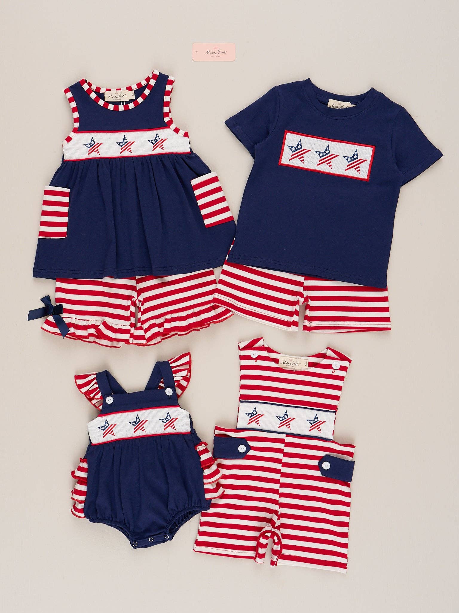 American Stars Smocked Romper