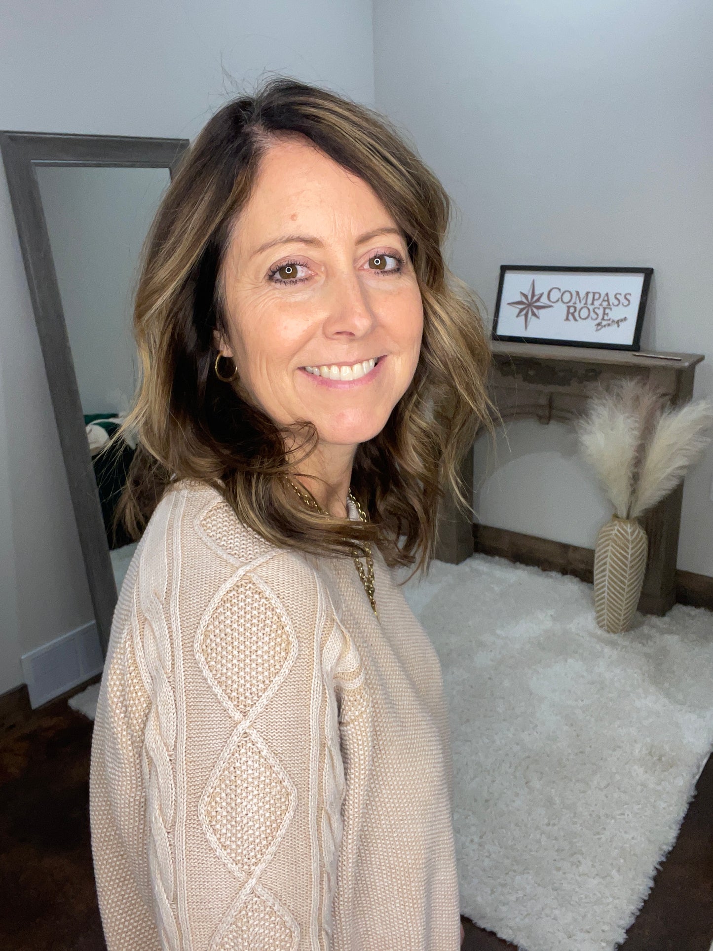 Cable Sleeve Sweater