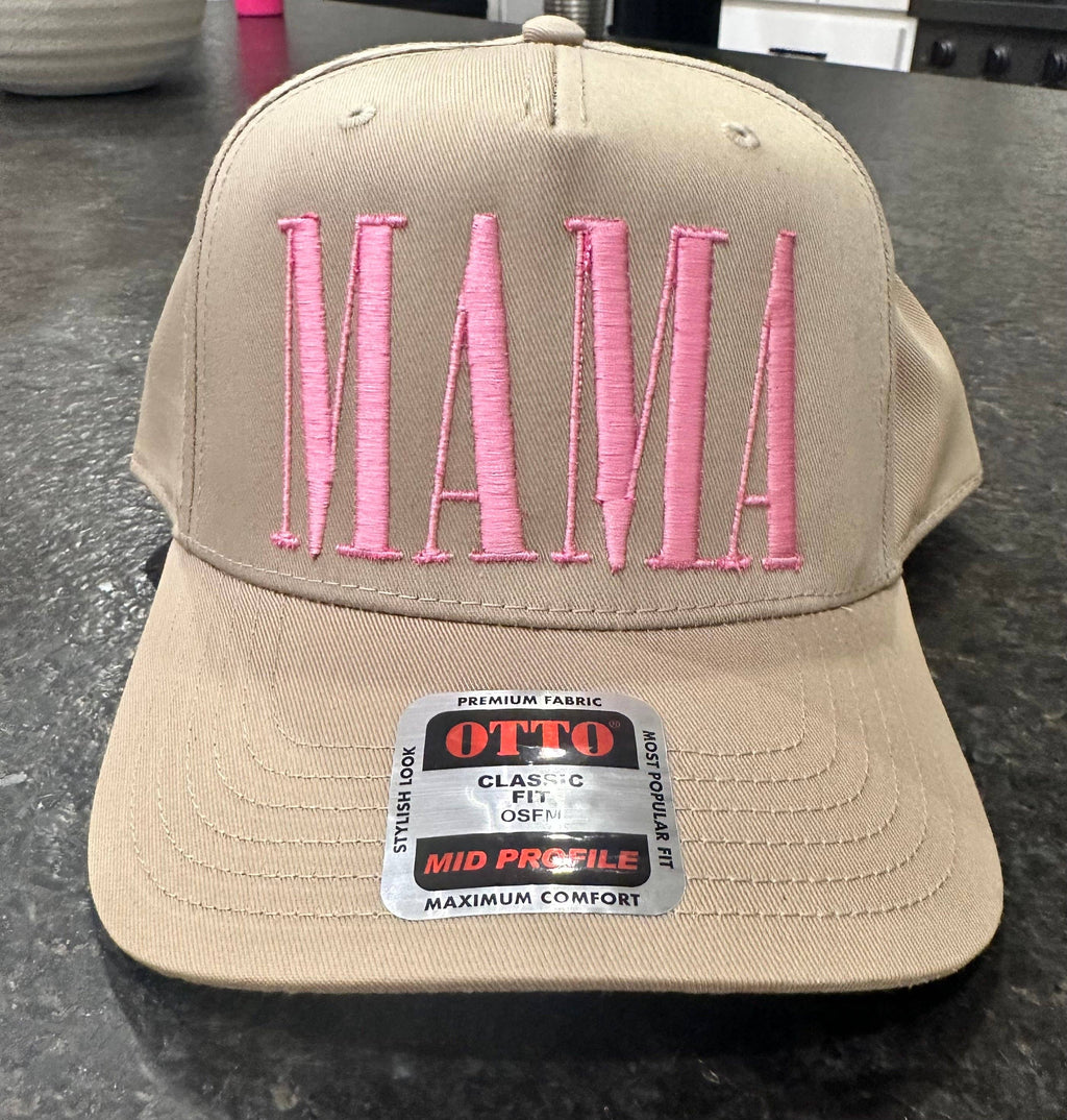 MAMA PUFF EMBROIDERY TRUCKER HAT