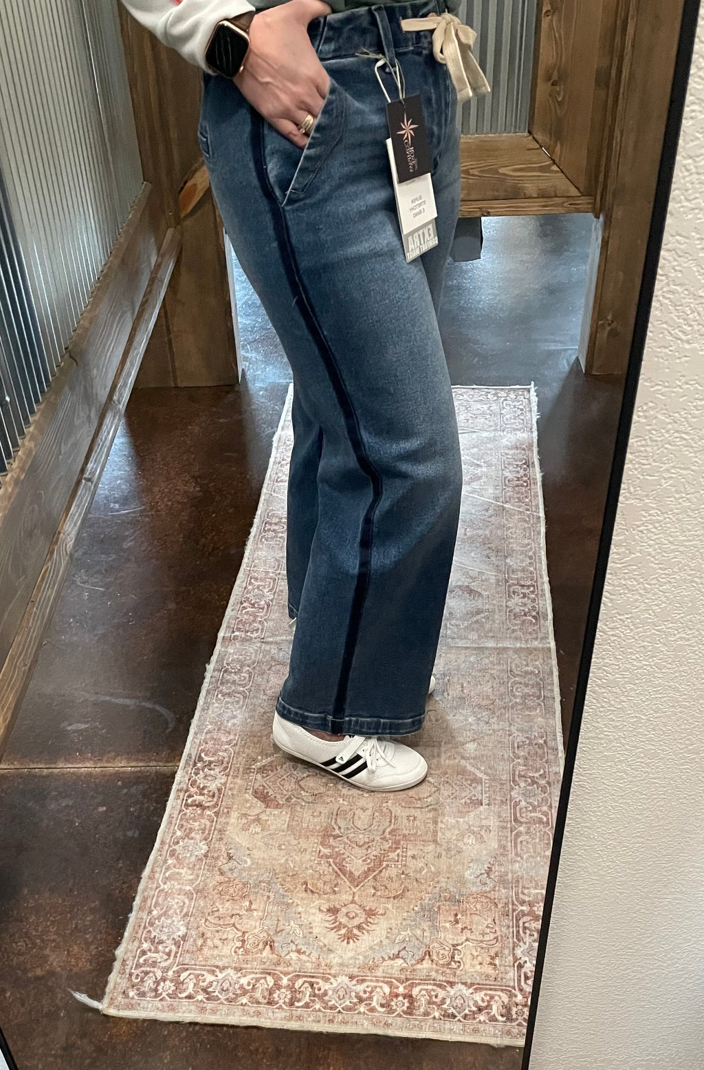 Risen Tummy Control HR Crop Wide Pants