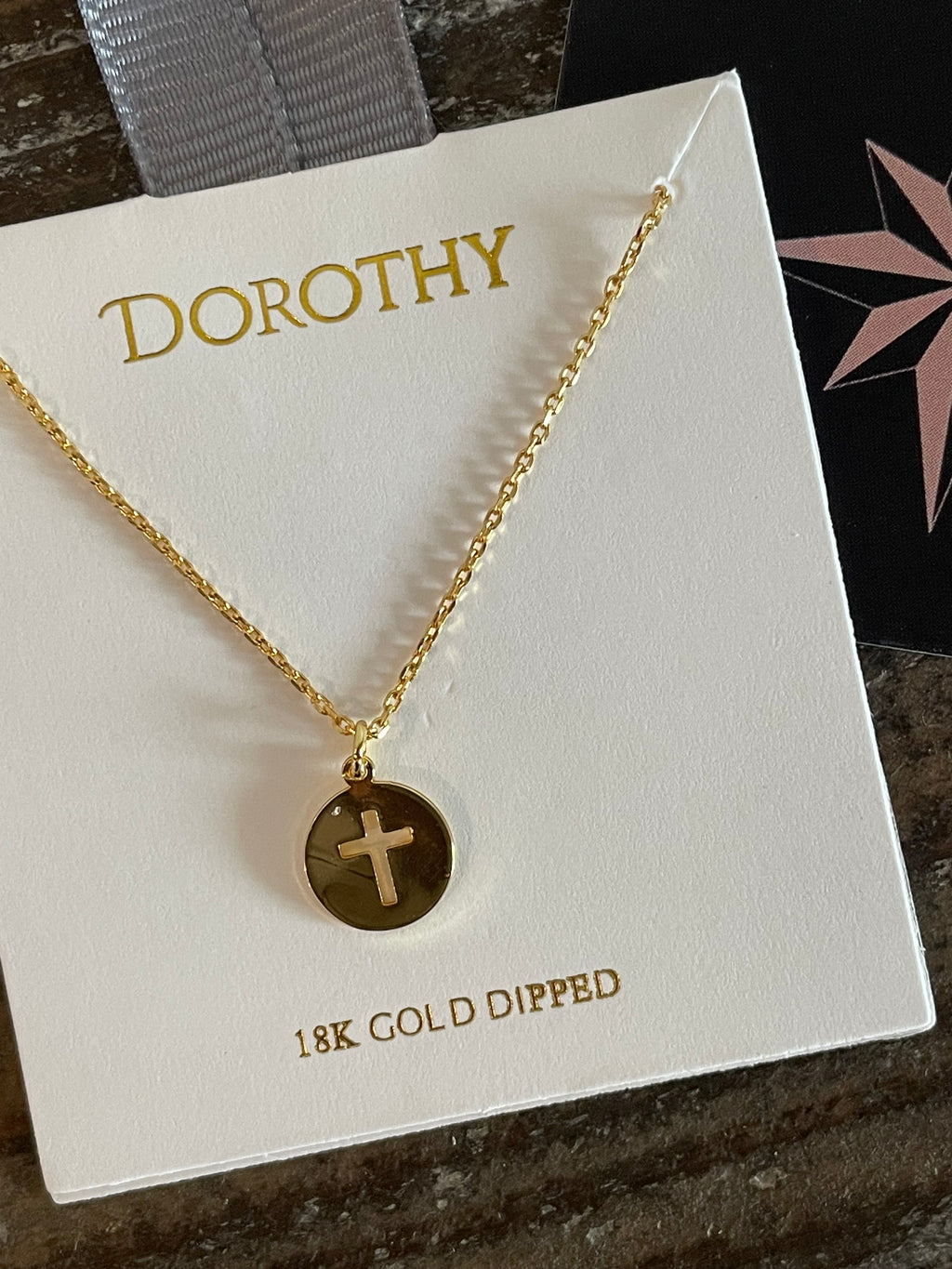 Circle Cross Pendant Necklace