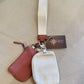 Dual Pouch Wristlet Keychain Wallet