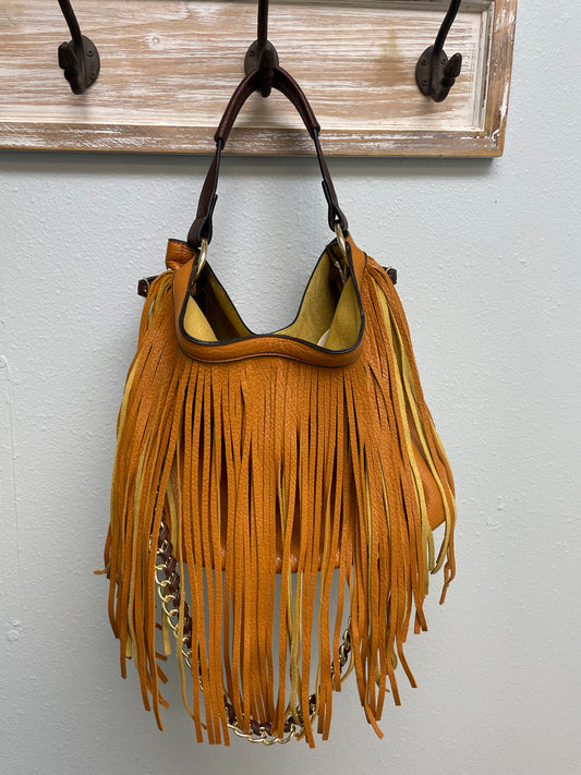 Two-In-One Crossbody Hobo Bag with Tassel