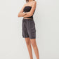 TENCEL DRAWSTRING CARGO BERMUDA SHORTS