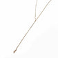 Dainty Diamond Gold Teardrop Y Necklace