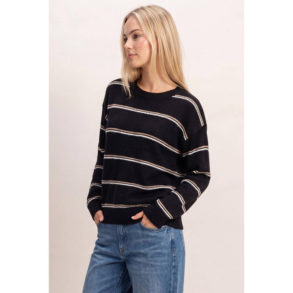 Striped Crew Neck Sweater