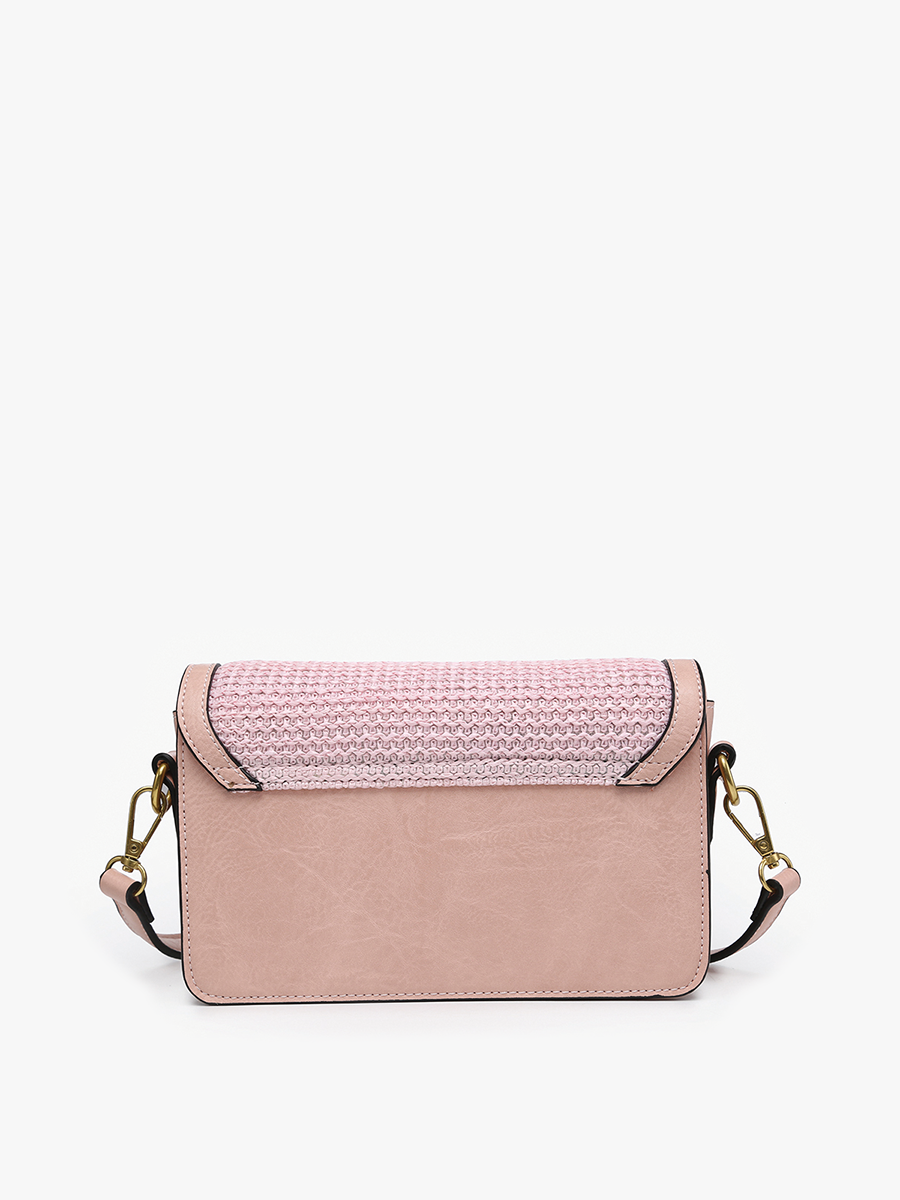 Straw Crossbody w/ Lock