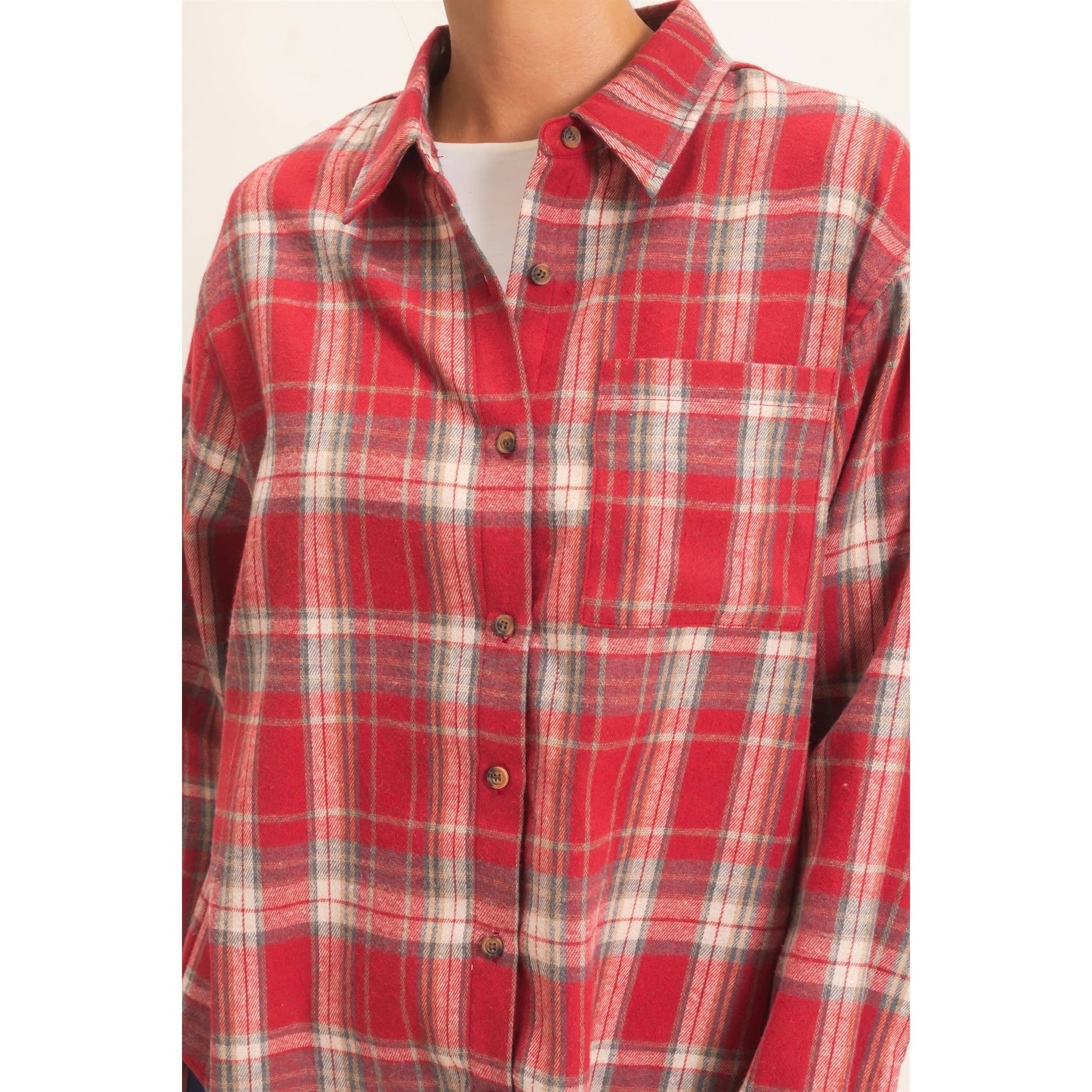 Plaid Long Sleeve Shirt