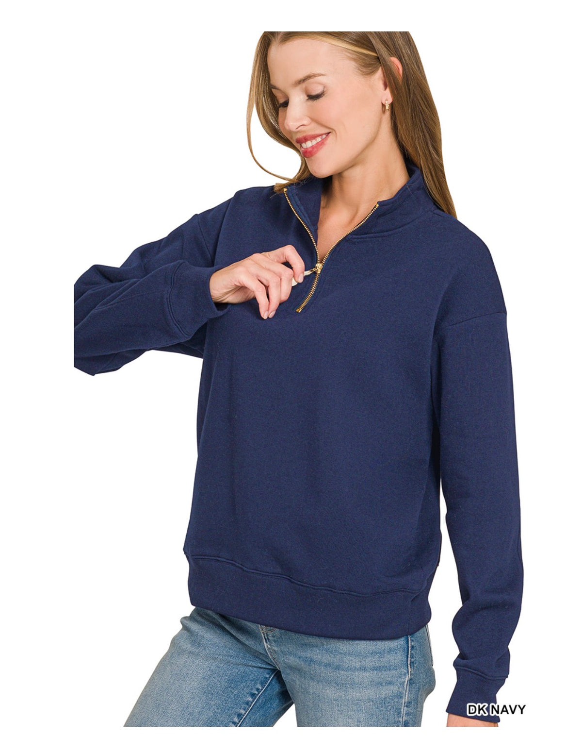 Fleece Half Zip Sweatshirt