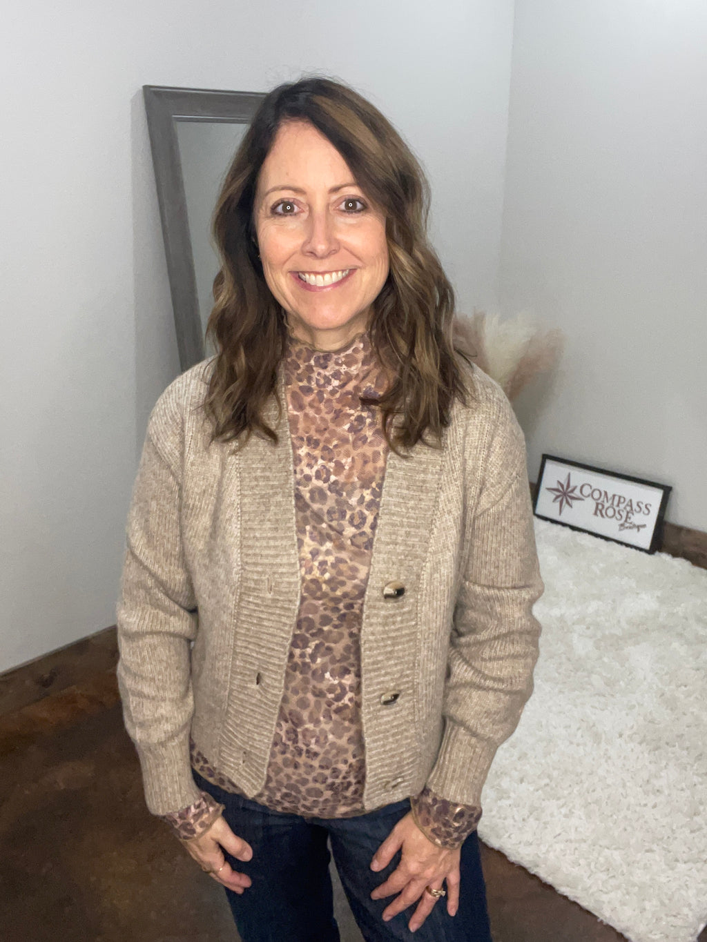 Melange Sweater Cardigan