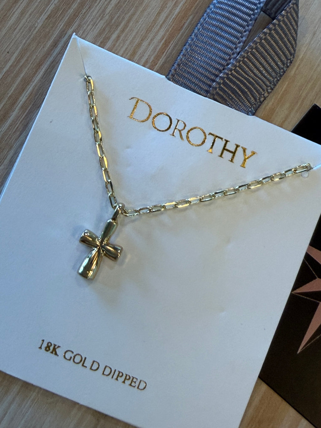 Dainty Cross Pendant Necklace