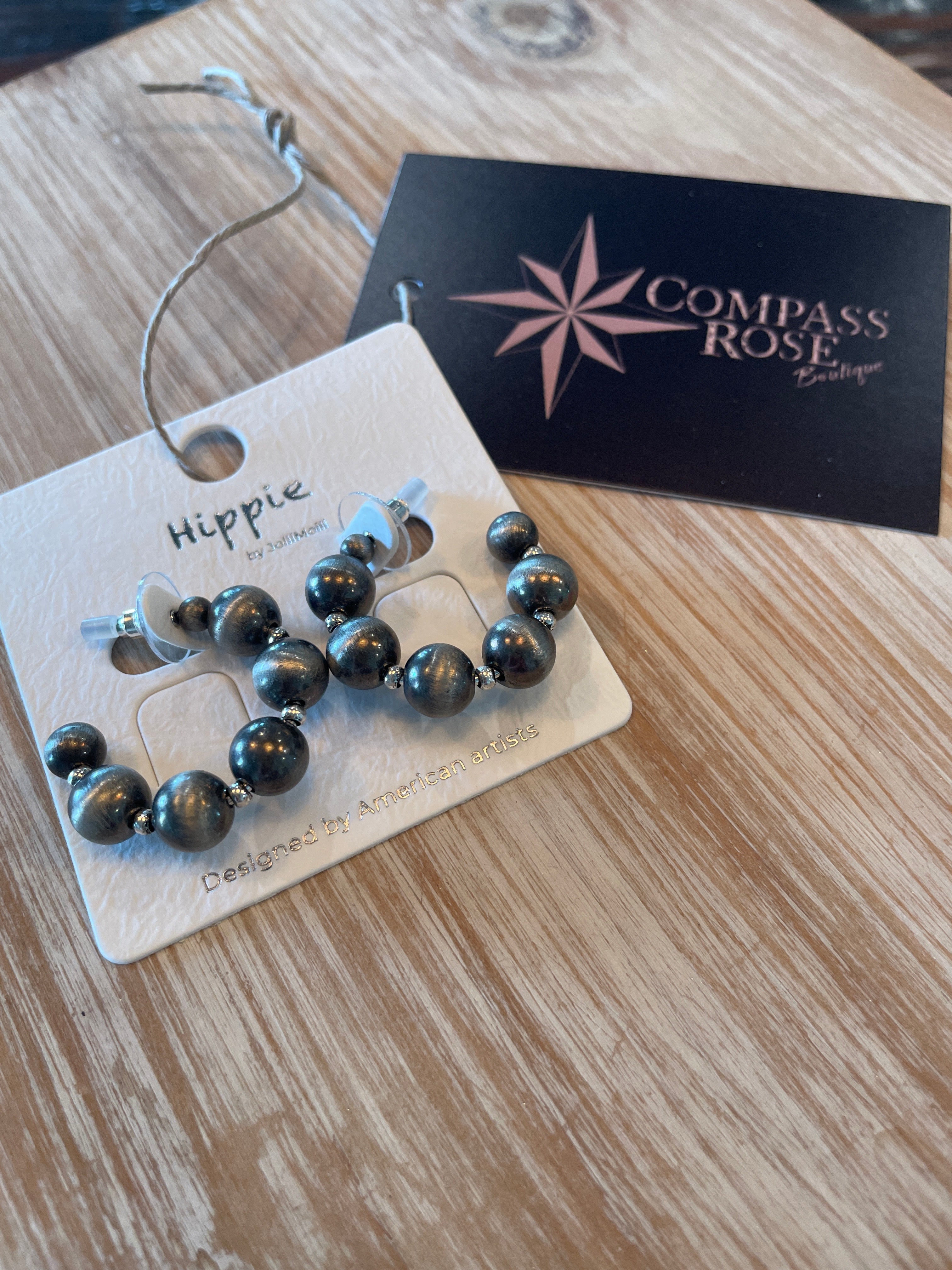 Navajo Pearl Hoop Earrings