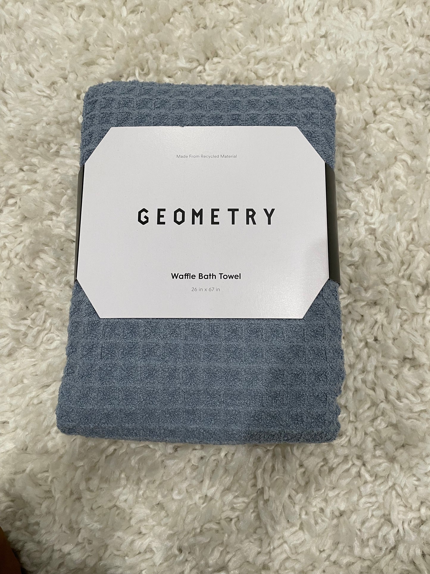 Geometry Waffle Bath Towel