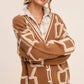 Loose Fit Drop Shoulder Cozy Knit Cardigan