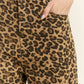 Leopard Print Denim Pants