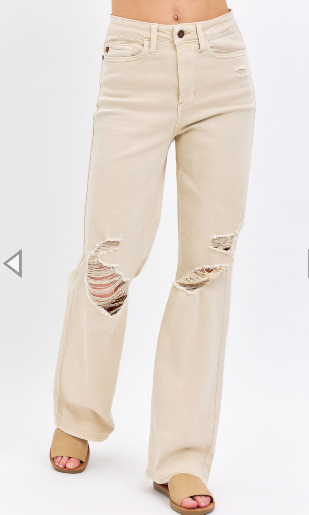 Judy Blue HW Garment Dyed Detroy 90's Straight