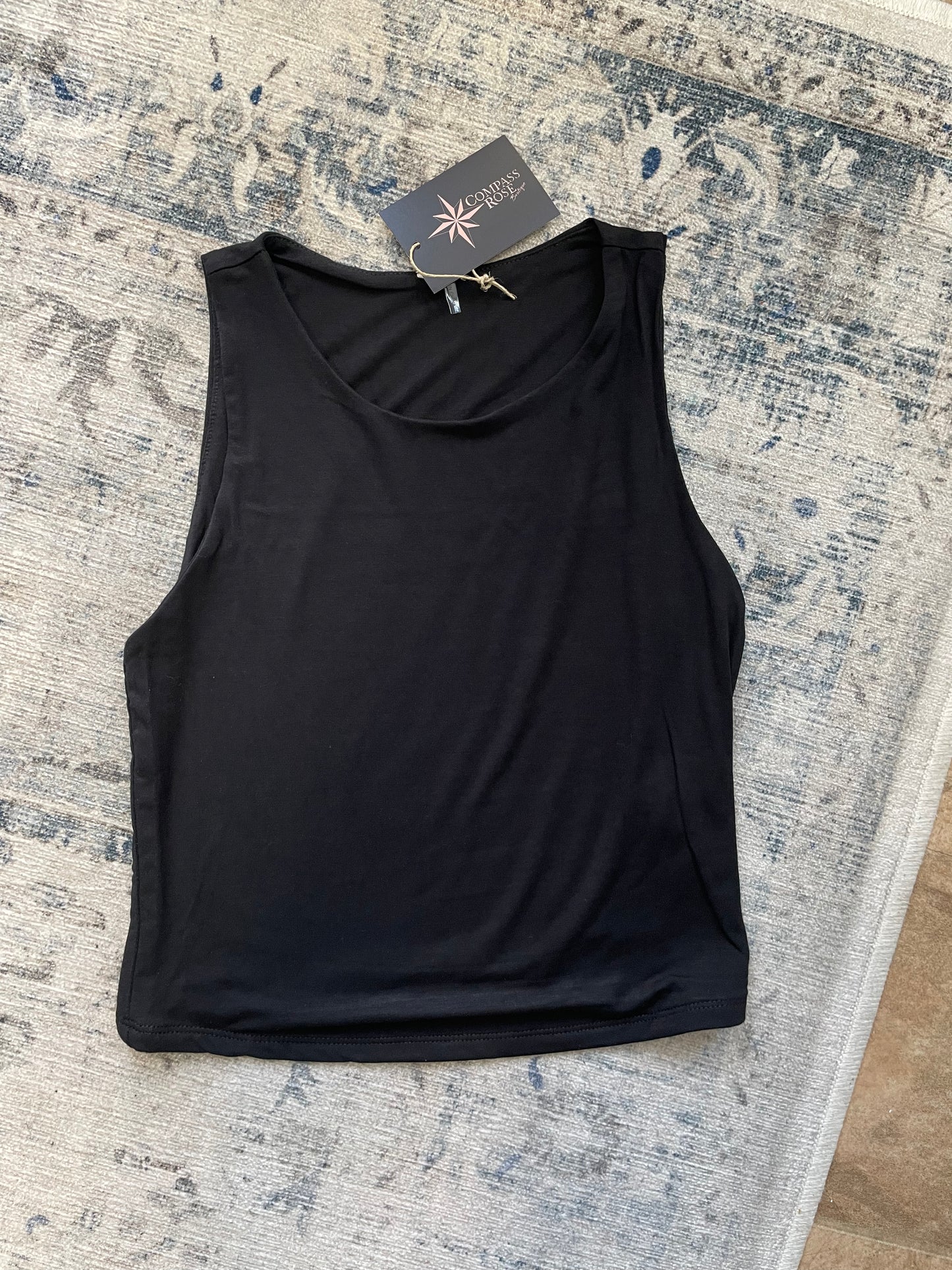 High Neck Cropped Tank