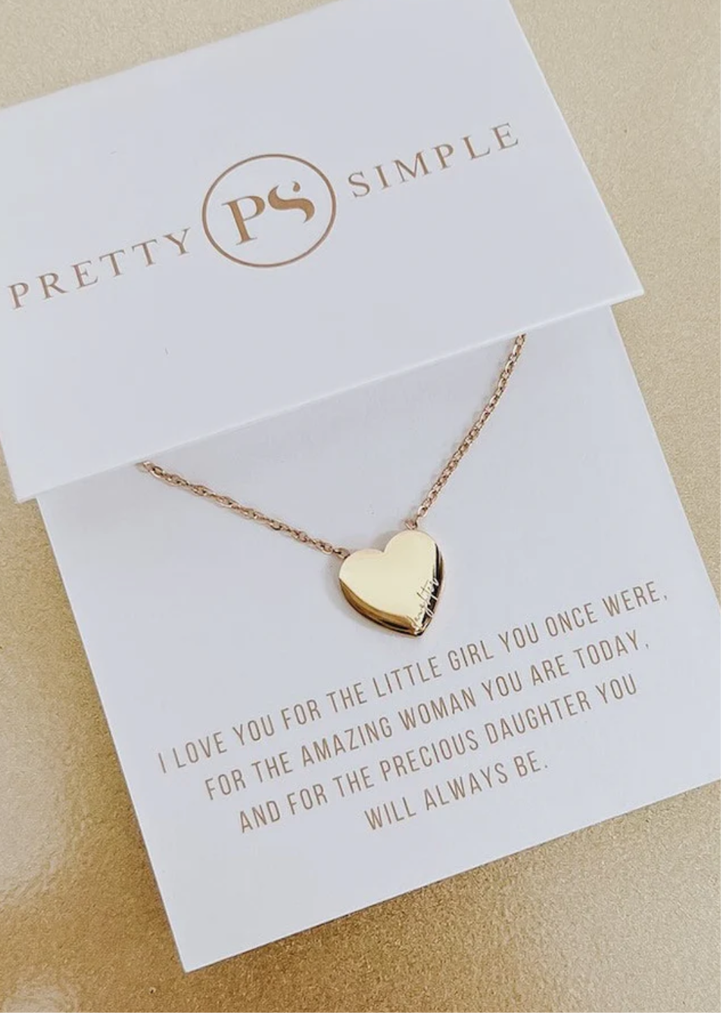 Sweet Heart Gift Necklace - WATERPROOF