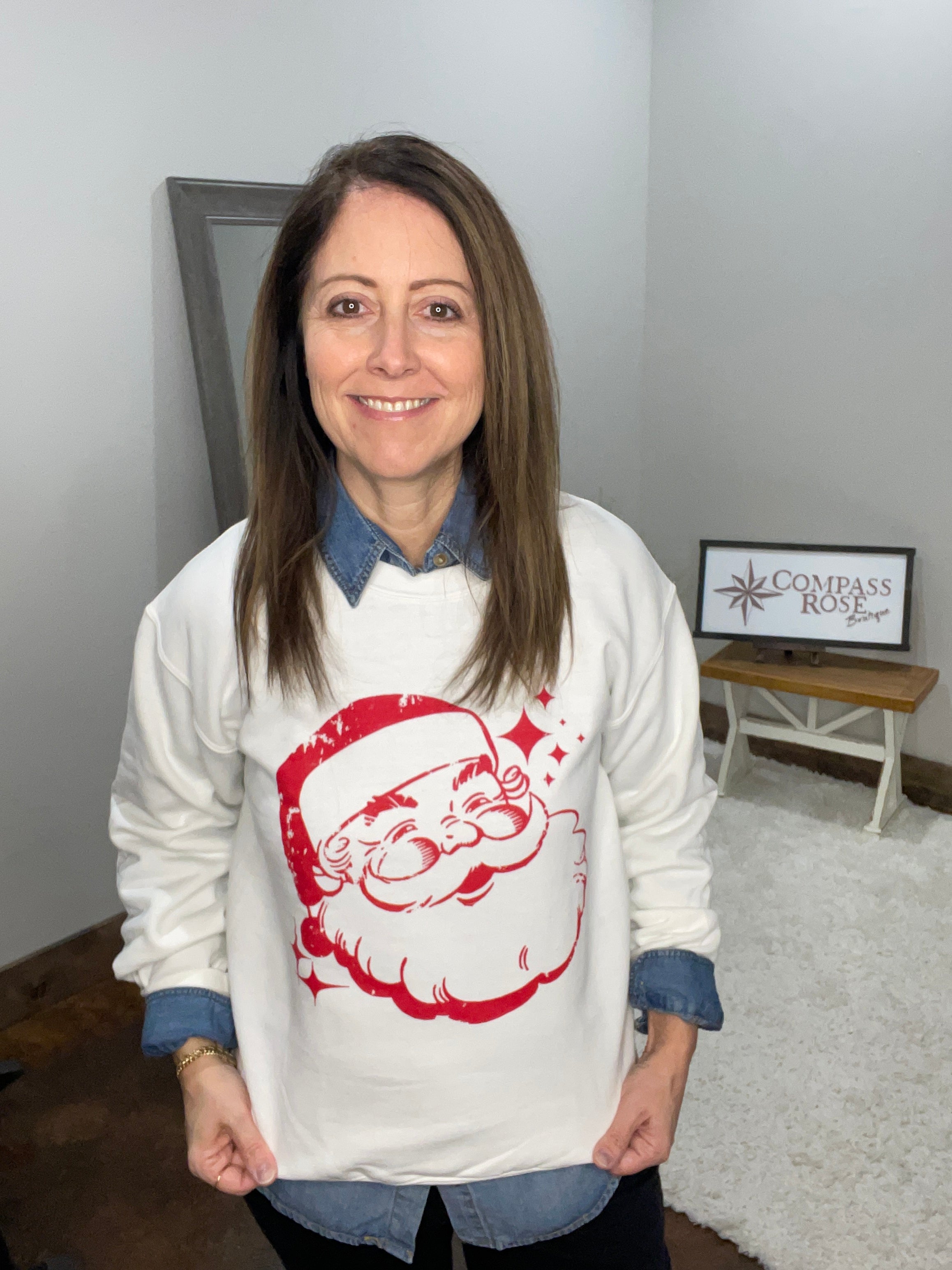 Santa Sparkles Sweatshirt