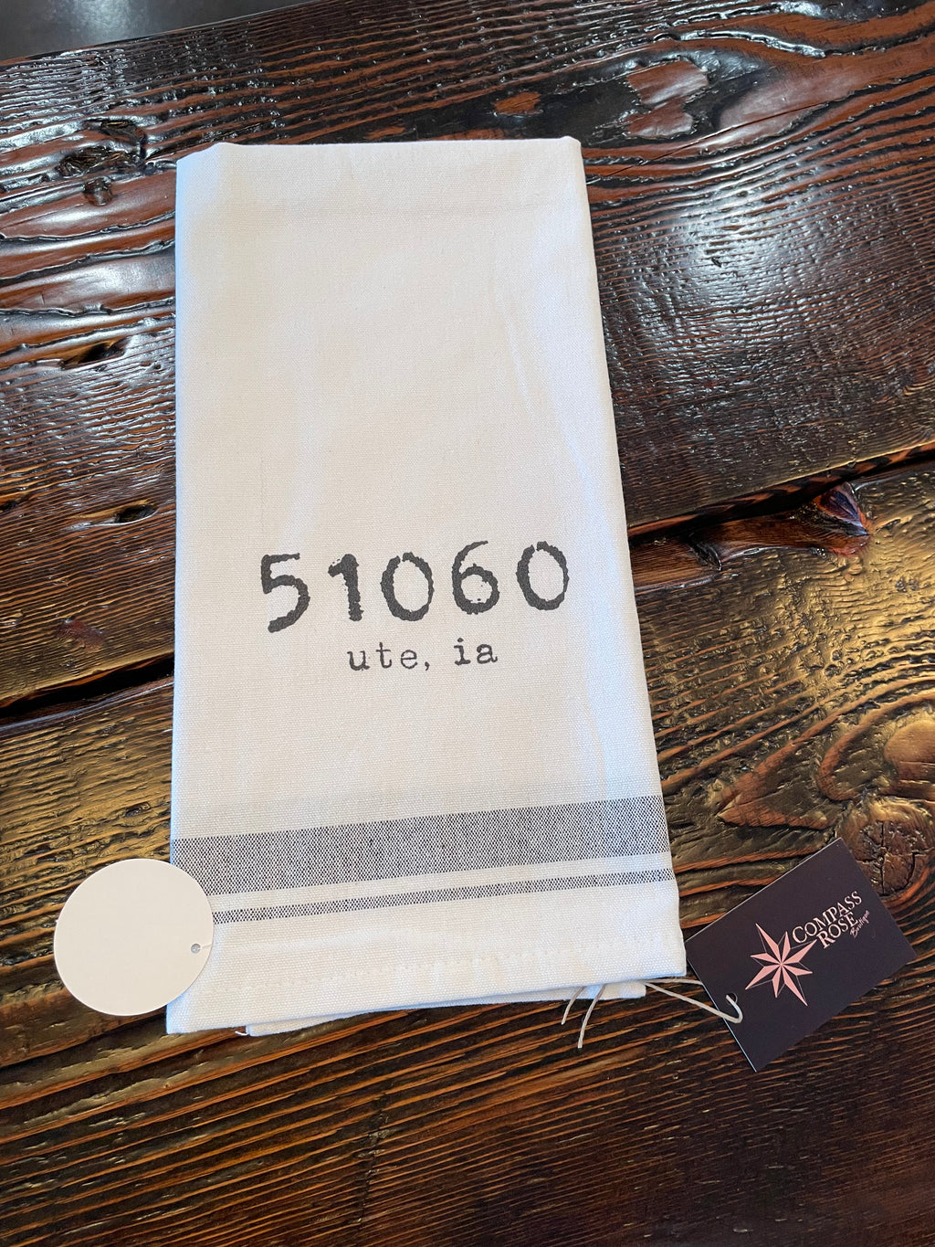 Zip Code Farmhouse Towel
