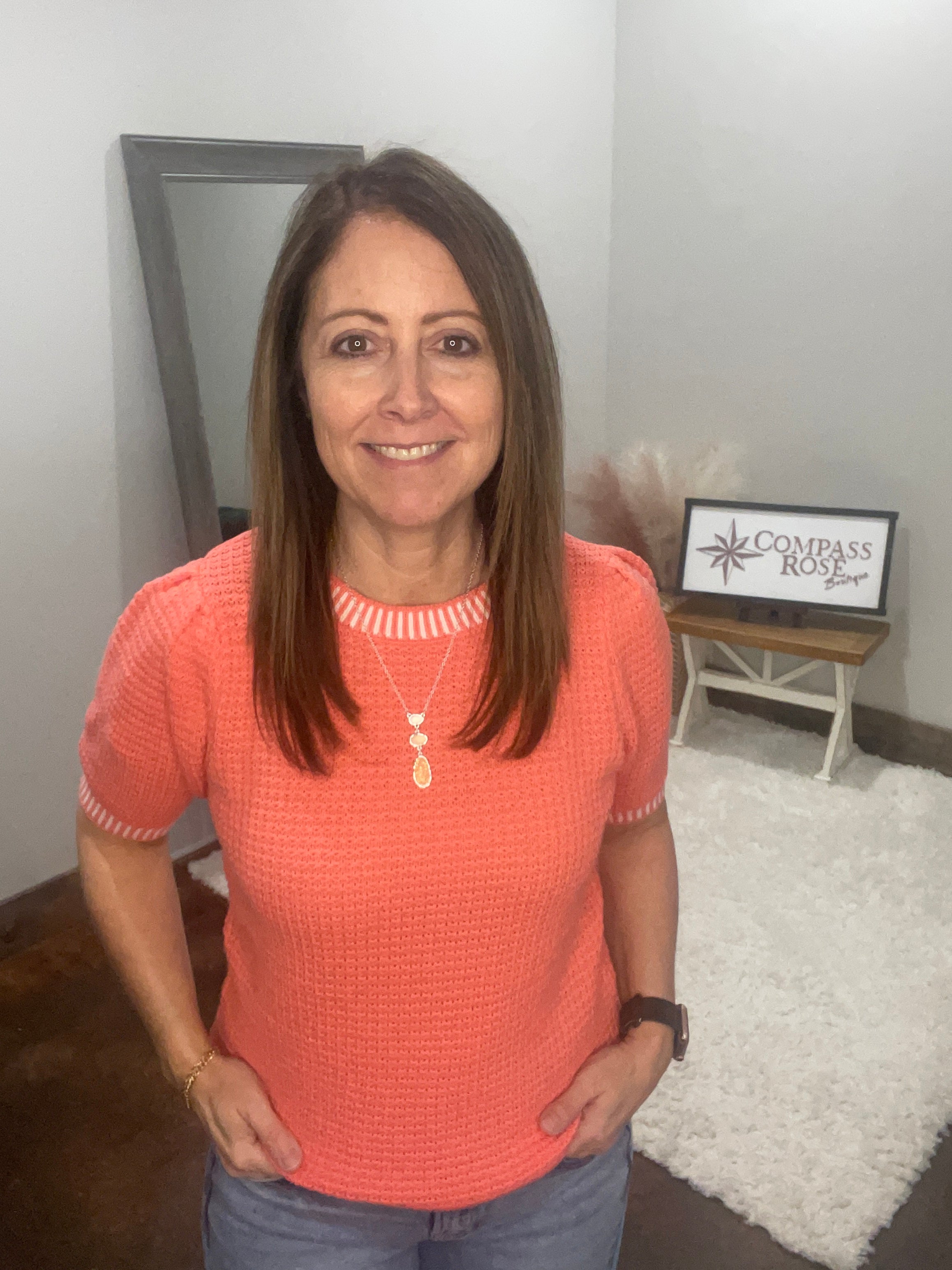 Waffle Textured Sweater