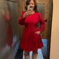 FIT AND FLARE MINI DRESS