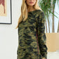 Washed Camo Terry Sweatshirt