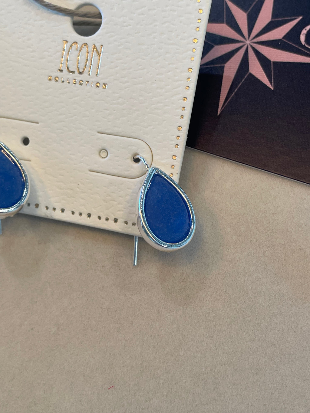 Blue Teardrop Earrings