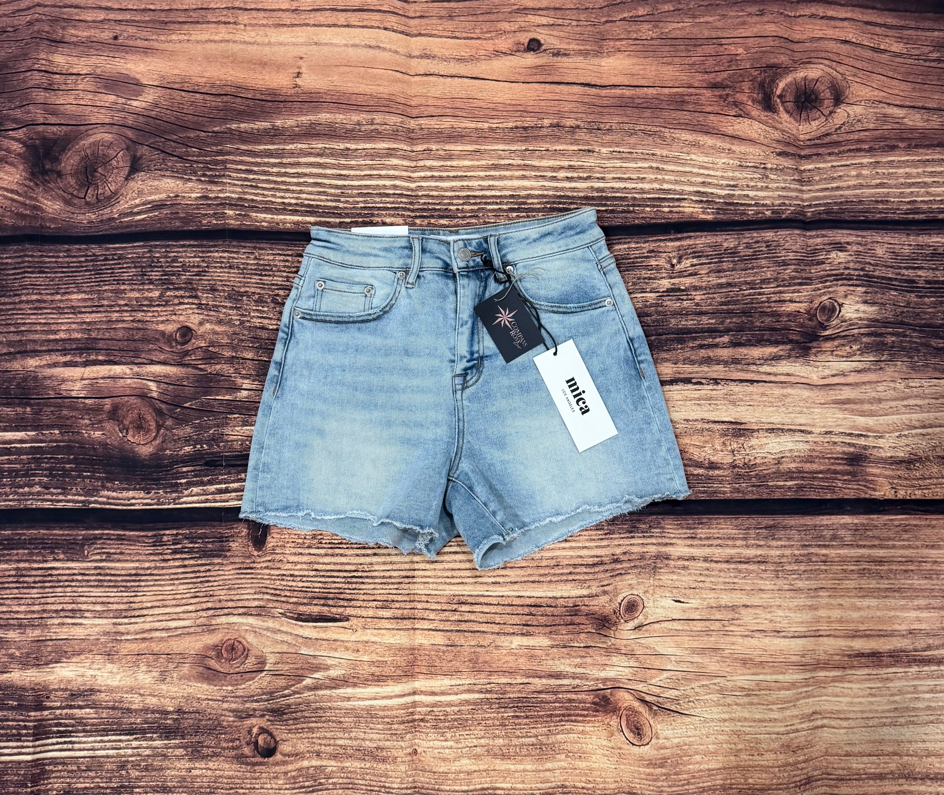 Mica Super High Shorts w/ Frayed Hem