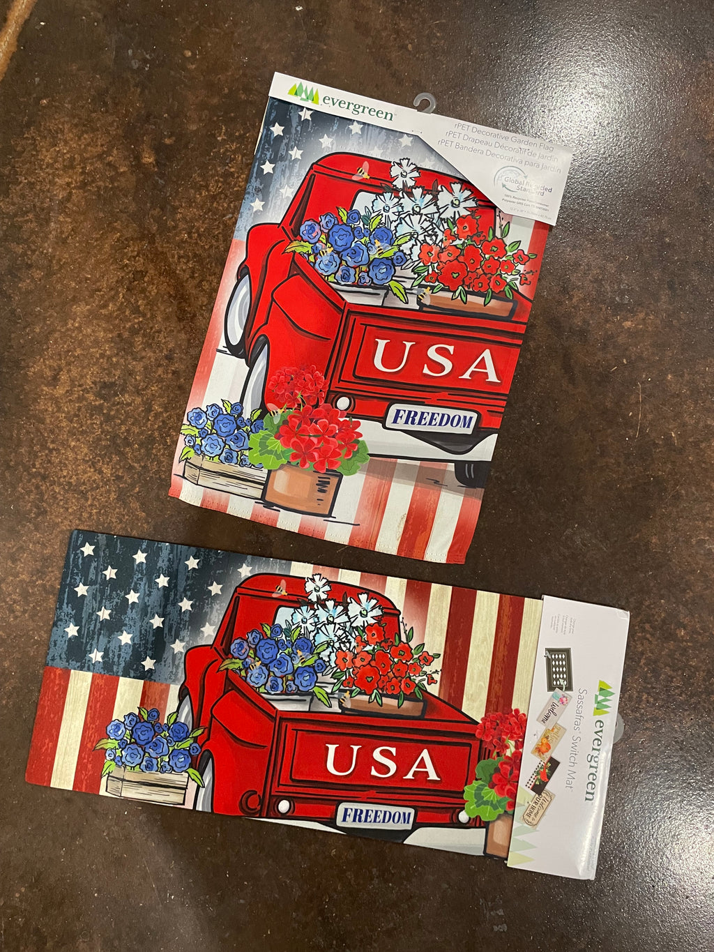 Embossed Suede Garden Flag