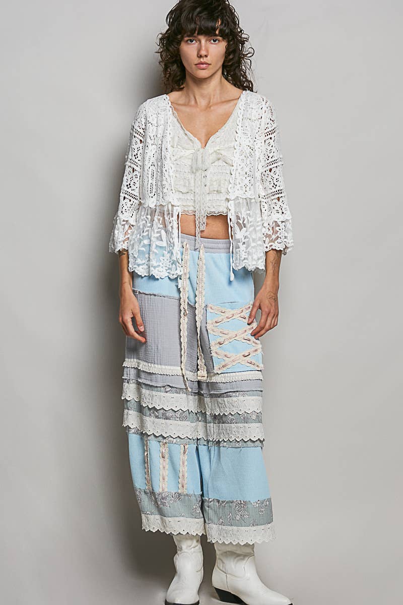 Crochet Floral Lace Cardigan