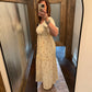 Floral Embroidered Tiered Maxi Dress