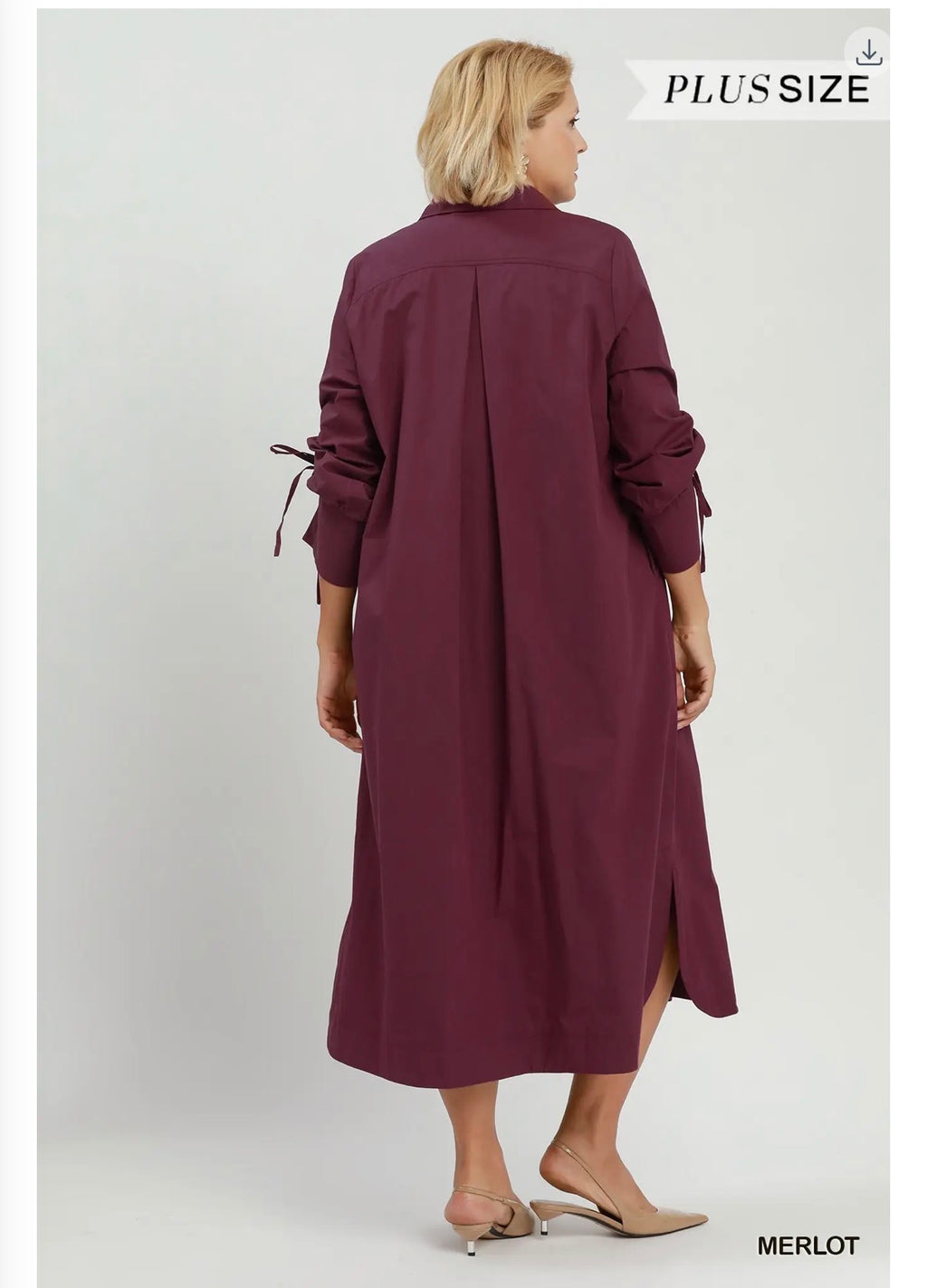 Collared Relaxed Midi Dress