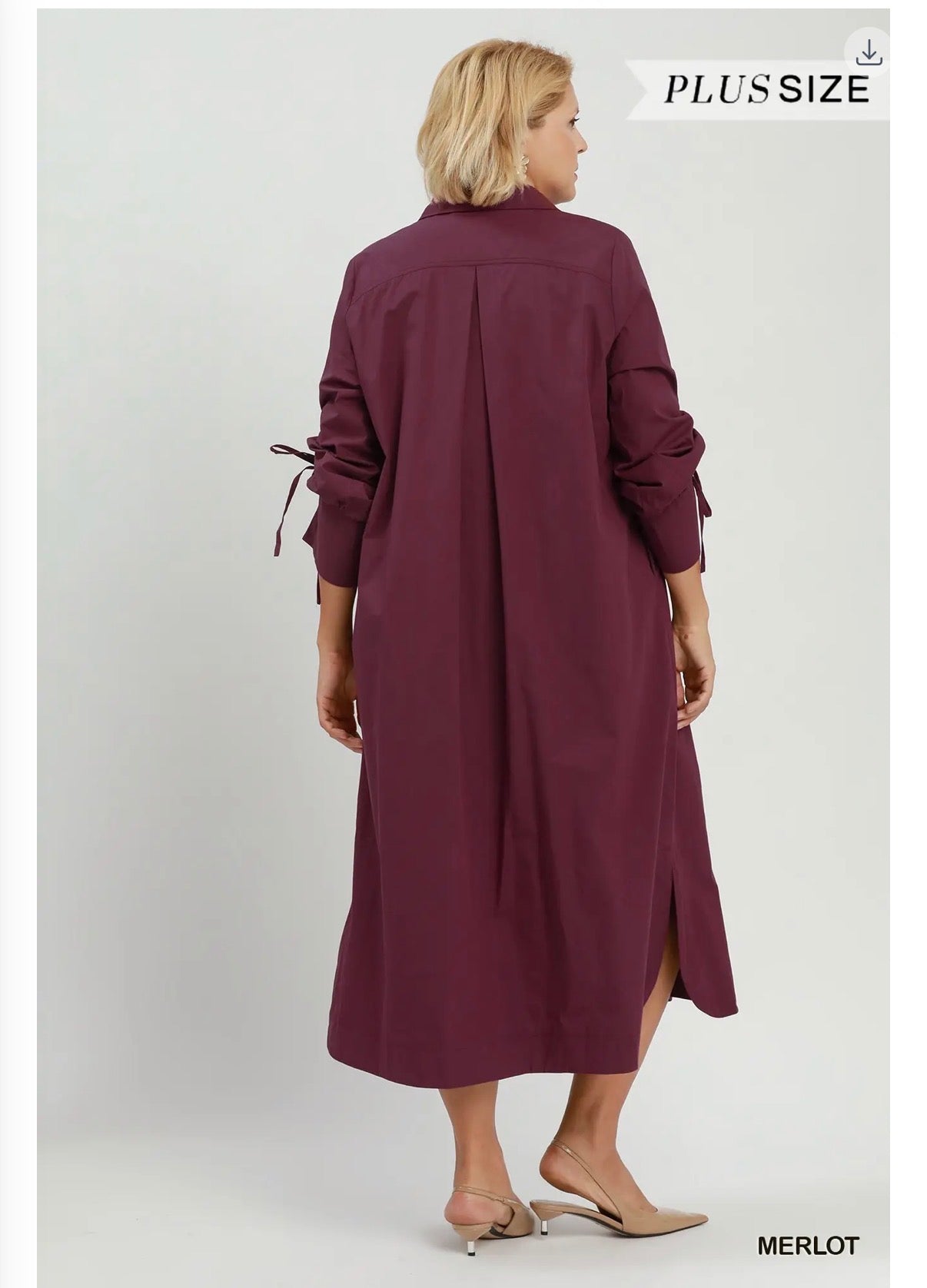 Collared Relaxed Midi Dress