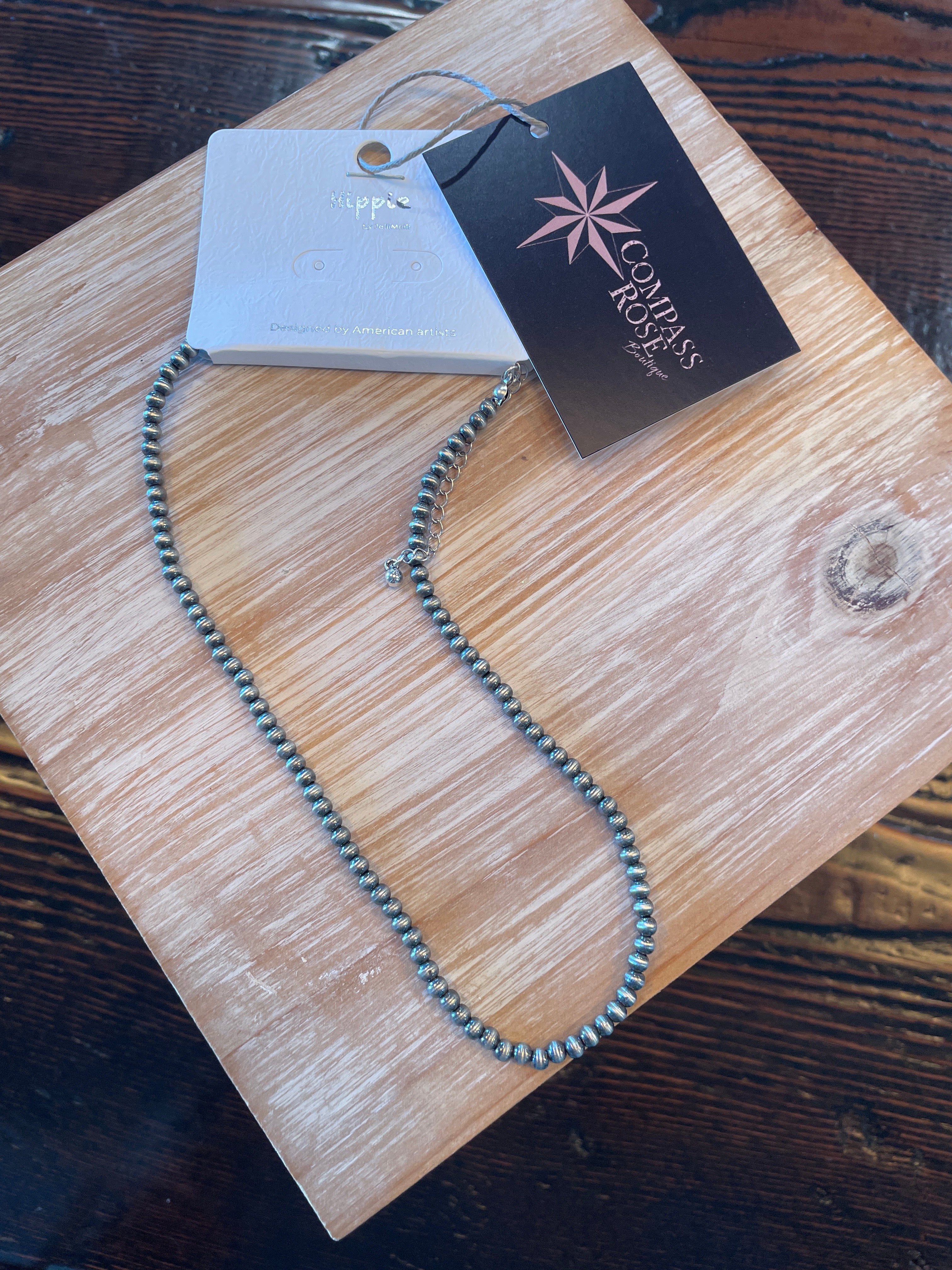 16" Single Strand Navajo Pearl Necklace