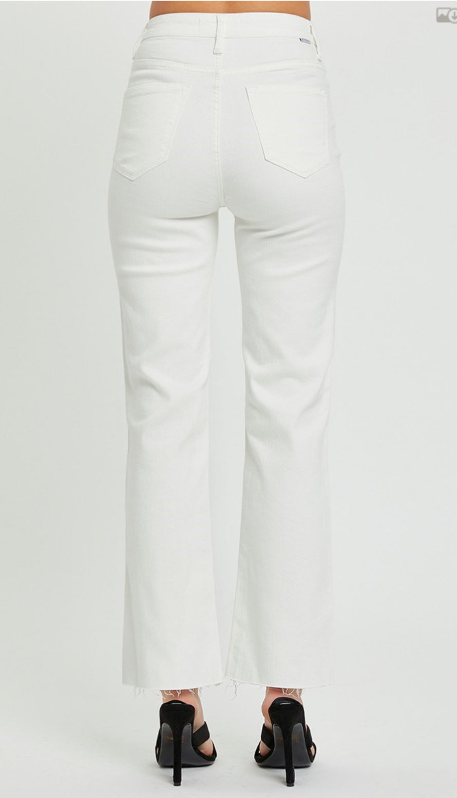 Risen HR Raw Hem Slit Straight Pants