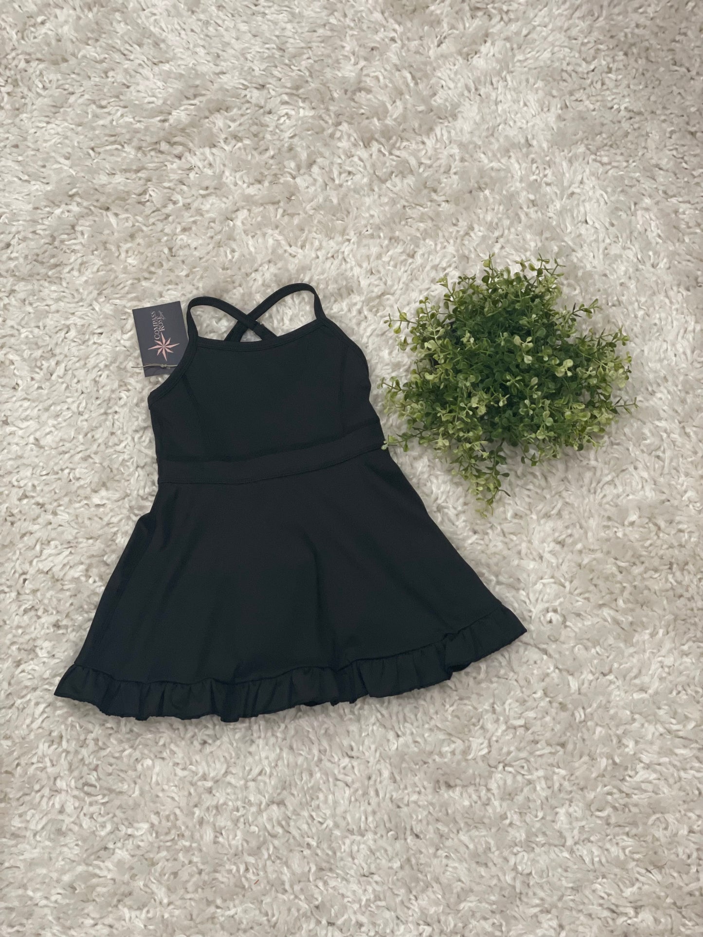 Girls Athletic Dress with Ruffle