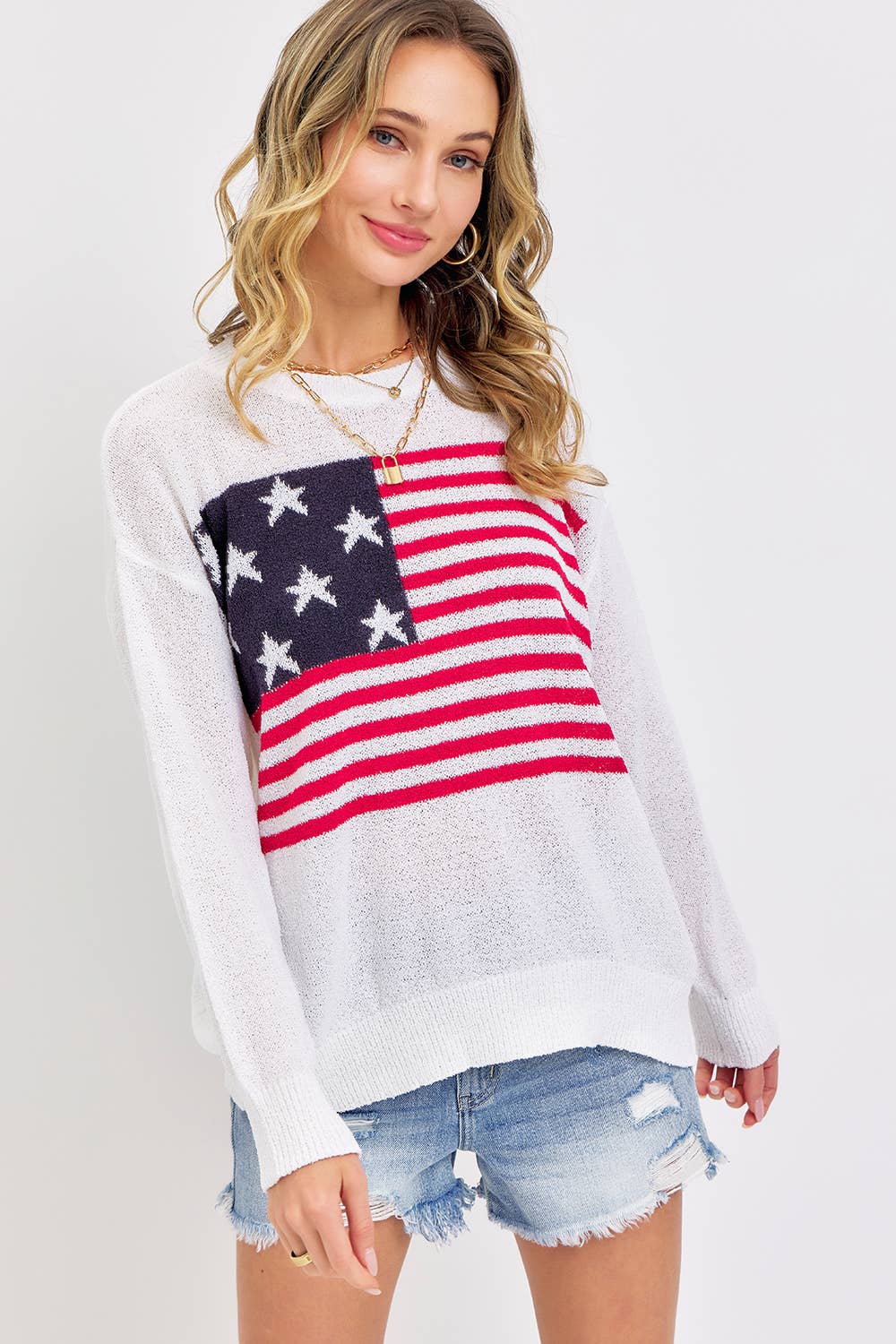 AMERICAN FLAG SWEATER