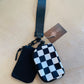 Dual Pouch Wristlet Keychain Wallet