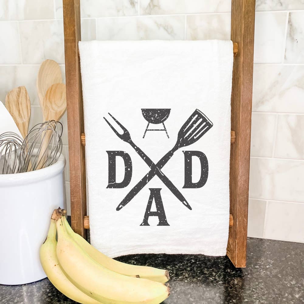 Dad Spatula and Fork Tea Towel