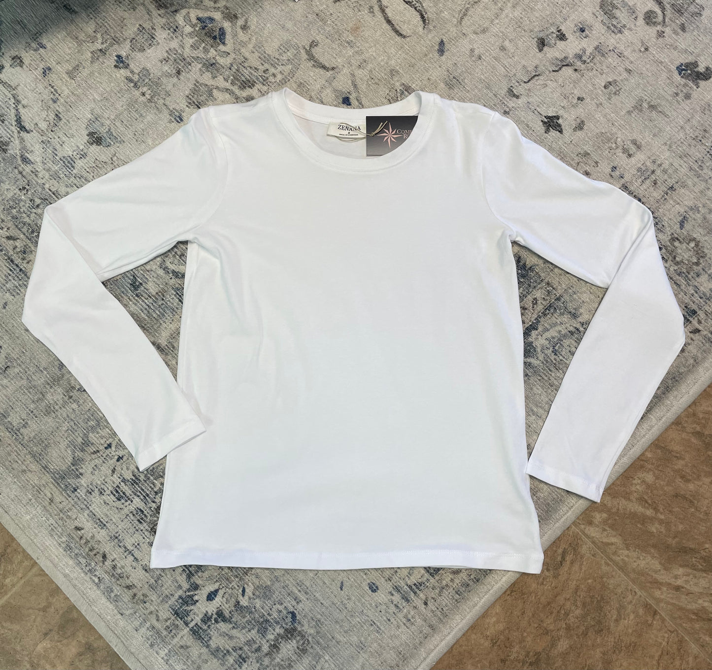 Crew Neck Long Sleeve Tee