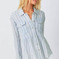 Washed Peplum Jacket