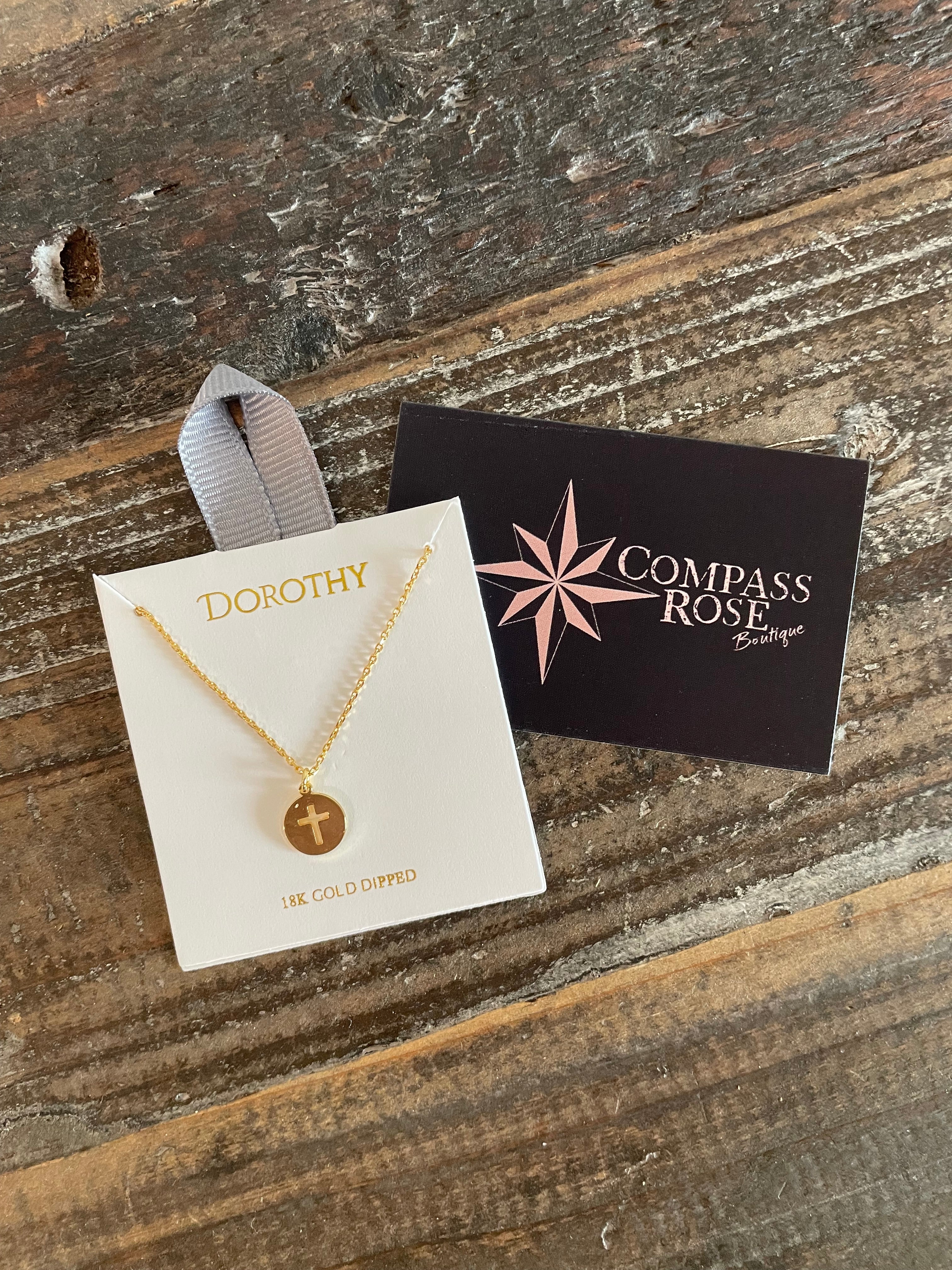 Circle Cross Pendant Necklace
