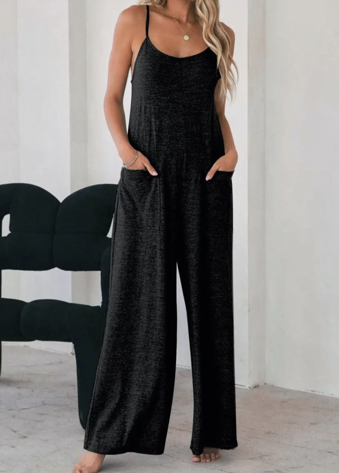 Comfy Wide Legged Pocket Jumpsuit