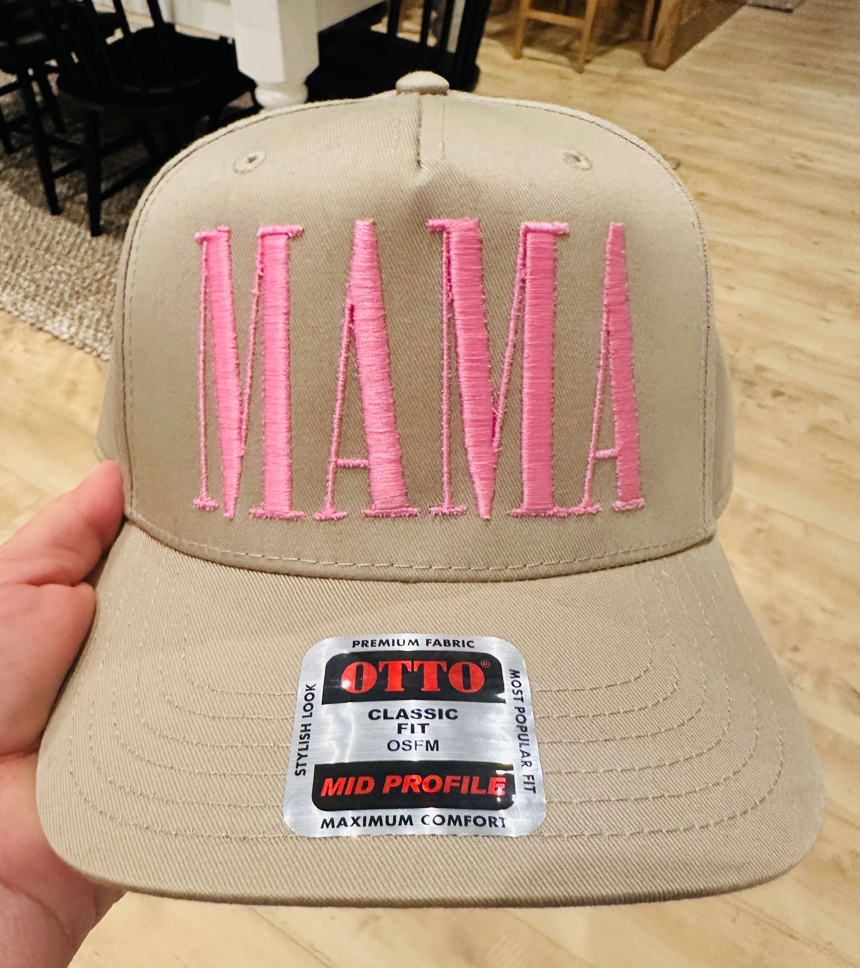 MAMA PUFF EMBROIDERY TRUCKER HAT