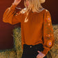 Embroidered Long Sleeve Blouse