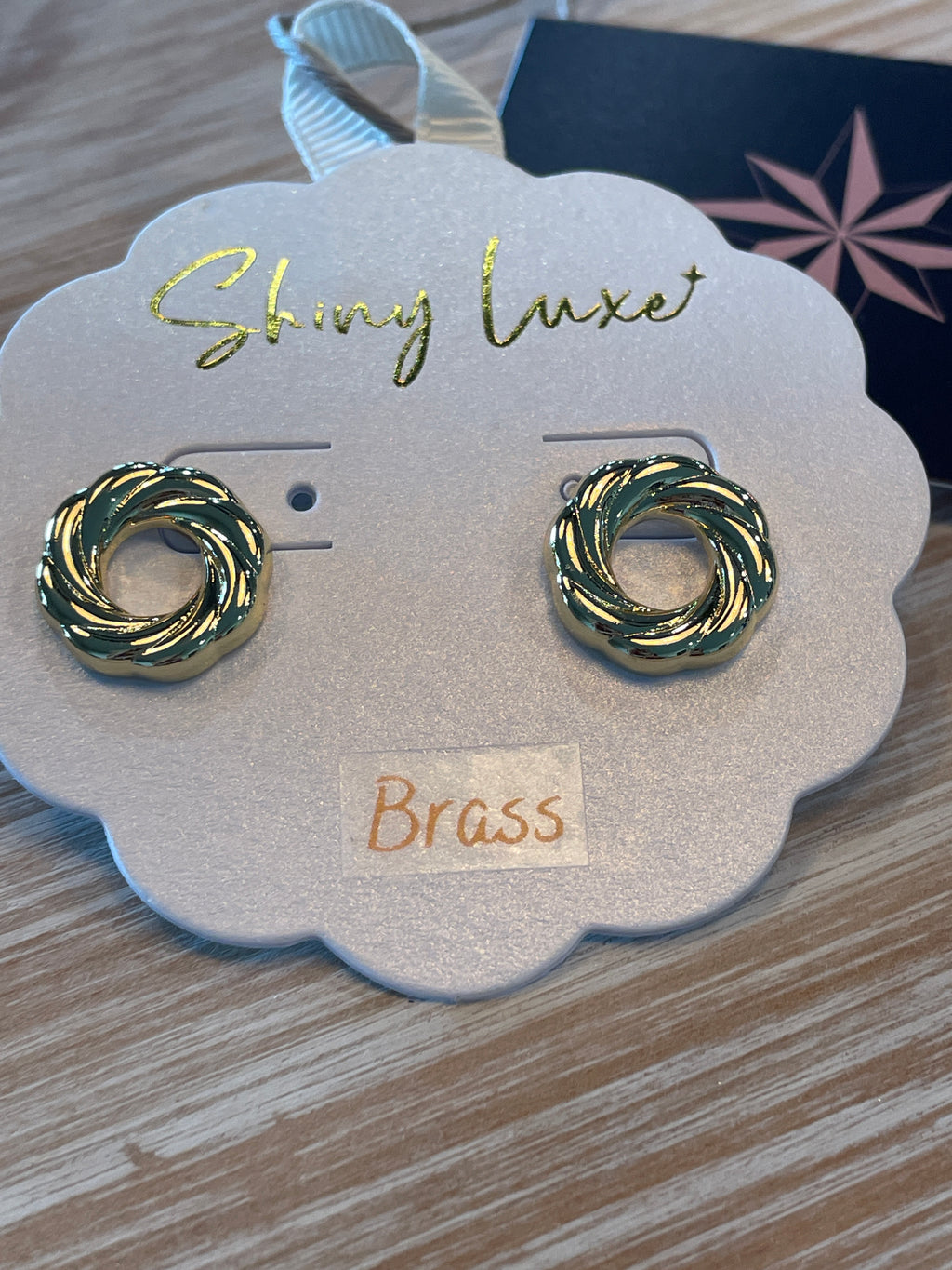 Gold Swirl Earrings