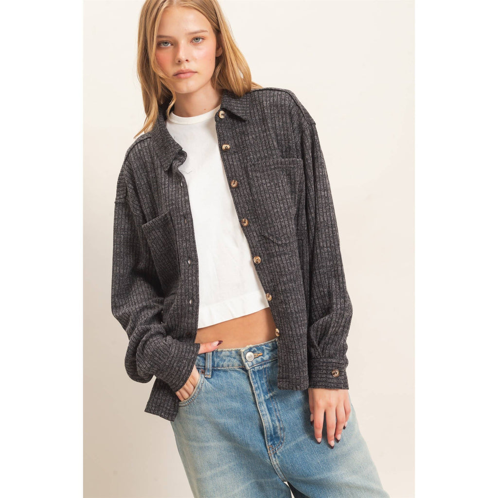 Corduroy Button-Up Shirt
