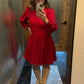 FIT AND FLARE MINI DRESS