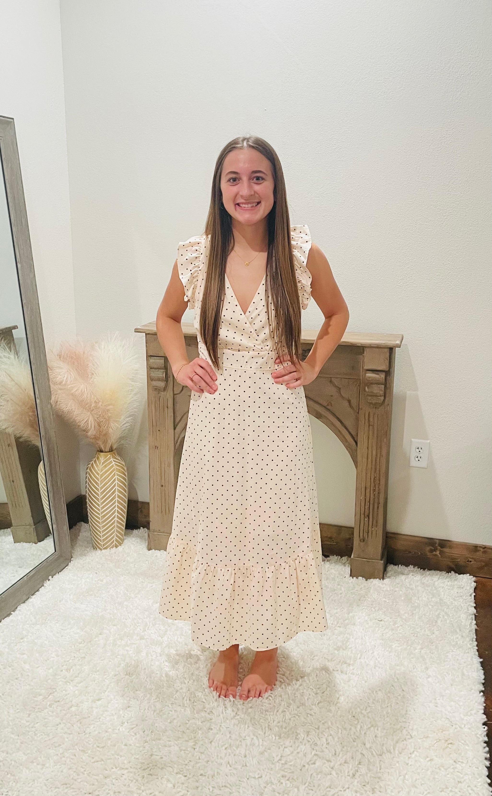 Polka Dot Maxi Dress